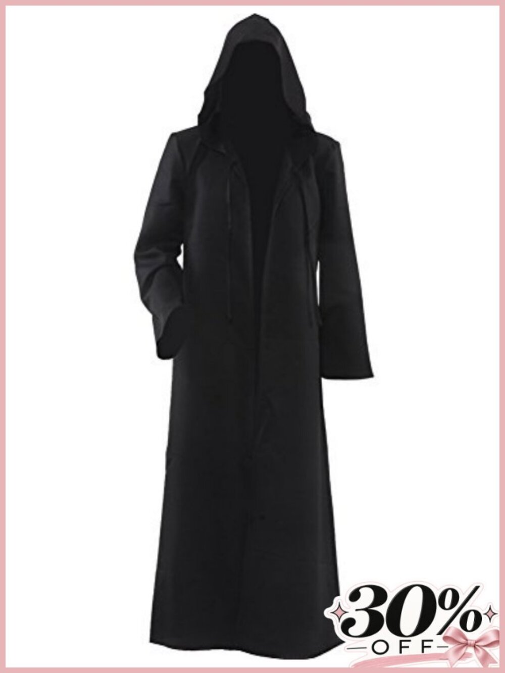 Men's Hooded Cloak Robe Cosplay Costume Halloween Tunic Uniform